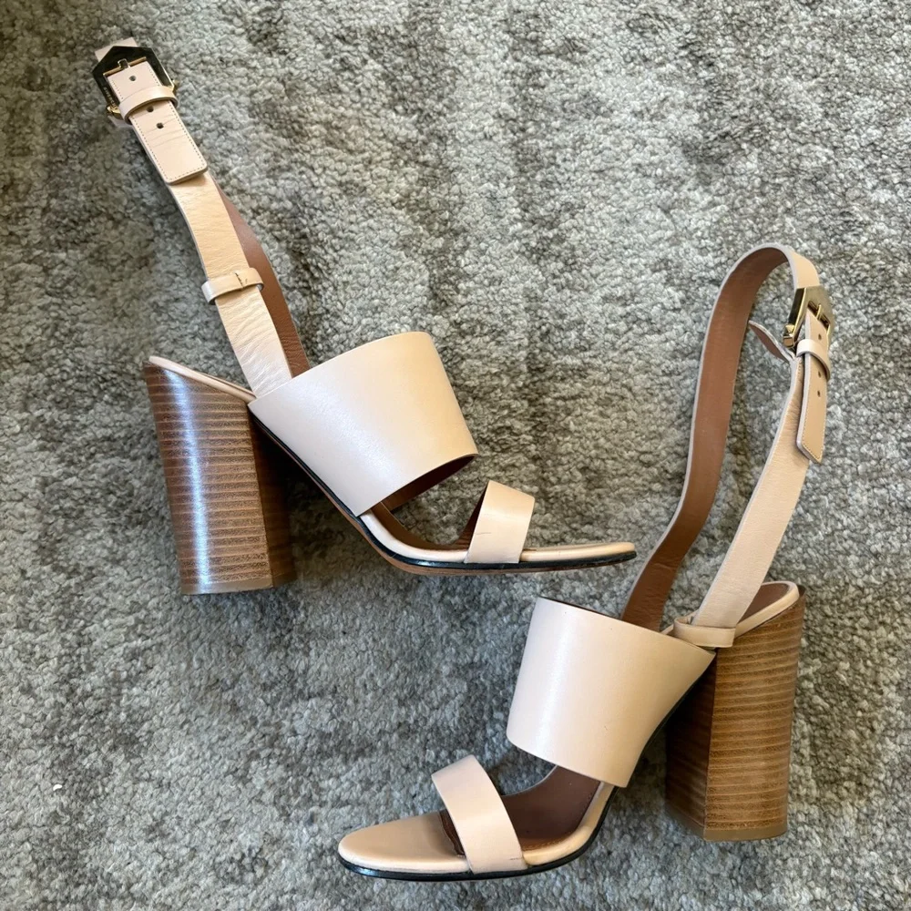 Givenchy Nude Block Heel Sandals - Picture 2 of 9